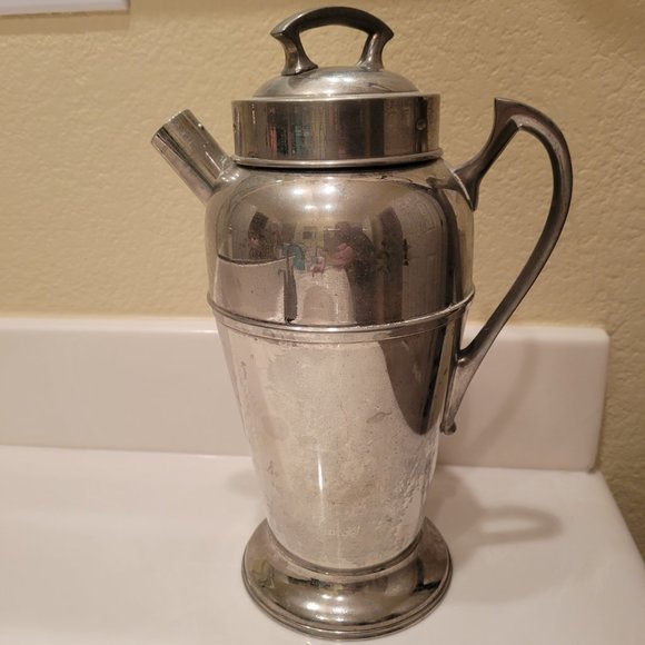 Empress Ware Vintage Nickel Silver Martini Cocktail Shaker - Picture 5 of 8